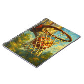 Basketbalring Impressionistische Kunst Notitieboek (Linkerzijde)