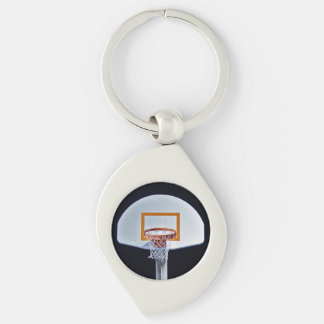 Basketbalring Metalen Sleutelhanger