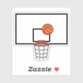 Basketbalring Sticker (Vel)