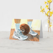 Basketbalschoenen Wenskaarten Kaart (Gele Bloem)