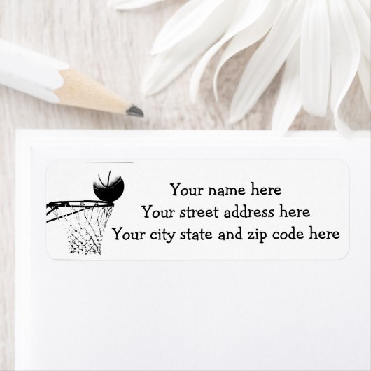 Basketbalscore Etiket (Insitu)