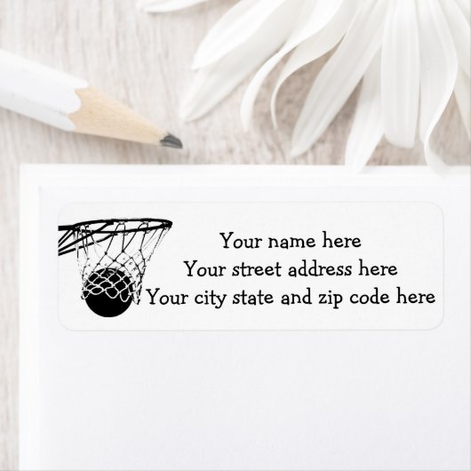 Basketbalscore Etiket (Insitu)