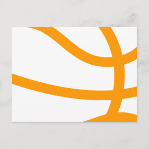 basketbalsilhouet briefkaart