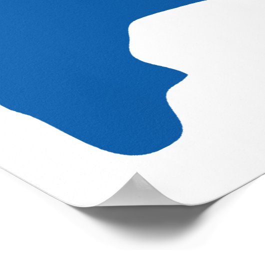 basketbalsilhouet poster (Hoek)