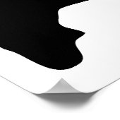 basketbalsilhouet poster (Hoek)