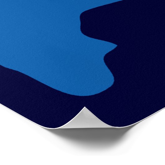 basketbalsilhouet poster (Hoek)