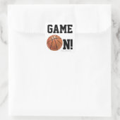 Basketbalspel op Stickers (Tas)