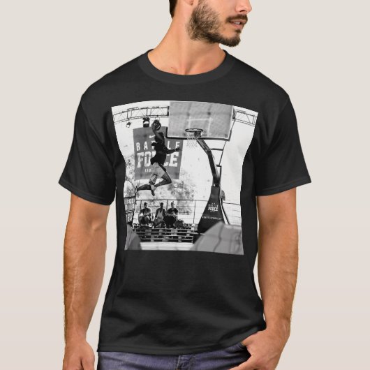 Basketbalspel T-shirt (Voorkant)