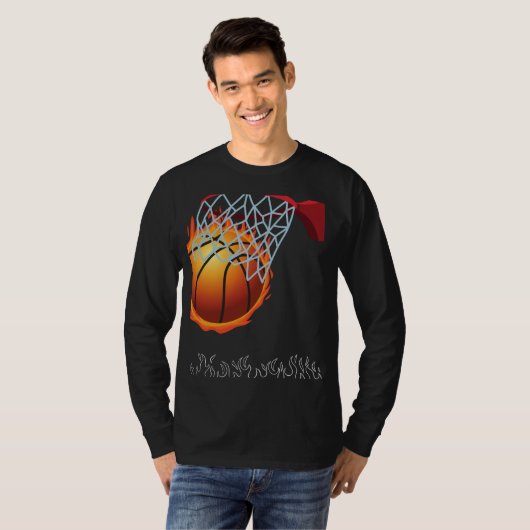 Basketbalspel T-shirt (Voorkant volledig)