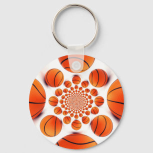 Basketbalspel van Kampioenen: Court Vision Kaleida Sleutelhanger