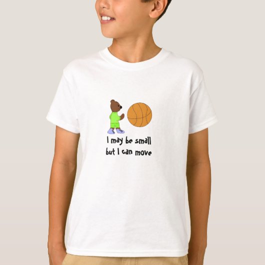 Basketbalspelende beer t-shirt (Voorkant)