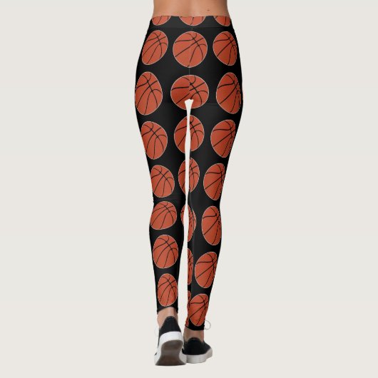 Basketbalspeler Aangepaste kleur Leggings (Achterkant)