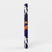Basketbalspeler Aangepaste Naam Nummer Navy Blauwe Case-Mate iPhone Case (Achterkant/rechts)