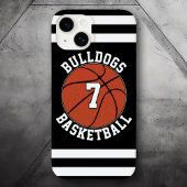 Basketbalspeler Aangepaste Team Naam Jersey Nummer Case-Mate iPhone Case