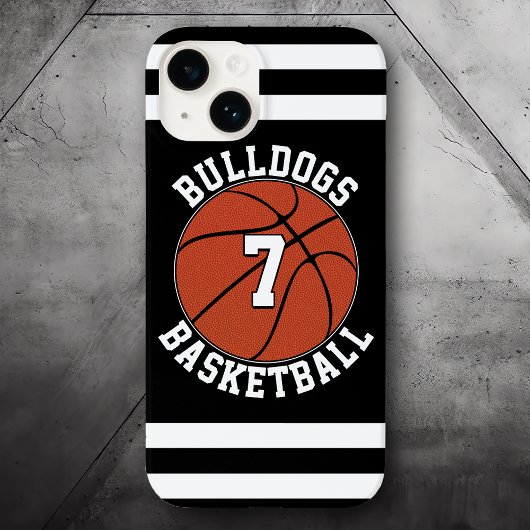 Basketbalspeler Aangepaste Team Naam Jersey Nummer Case-Mate iPhone Case