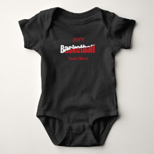 Basketbalspeler Abstract Swish - Woord Kunst Romper