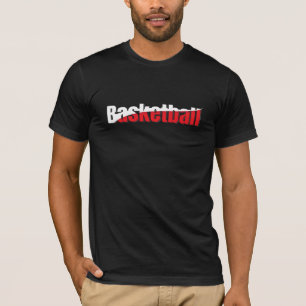 Basketbalspeler Abstract Swish - Woord Kunst T-shirt