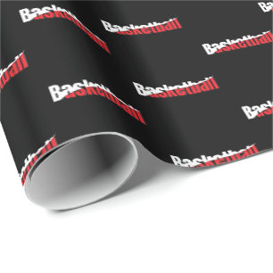 Basketbalspeler Abstract Swish - Woordkunst Cadeaupapier