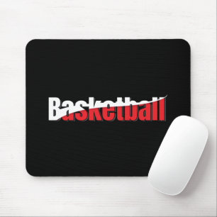 Basketbalspeler Abstract Swish - Woordkunst Muismat