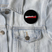 Basketbalspeler Abstracte Swish - Woordkunst Ronde Button 5,7 Cm (In situ)