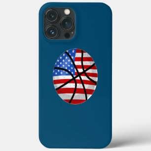 Basketbalspeler Amerikaanse vlag 4 juli bal Case-Mate iPhone Case