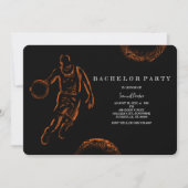 Basketbalspeler Bachelor / Verjaardag Feest Sport Kaart (Voorkant)