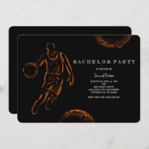 Basketbalspeler Bachelor / Verjaardag Feest Sport