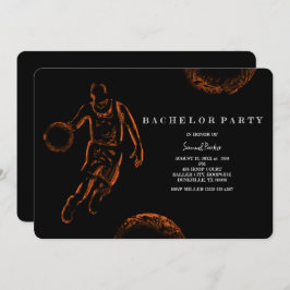 Basketbalspeler Bachelor / Verjaardag Feest Sport Kaart