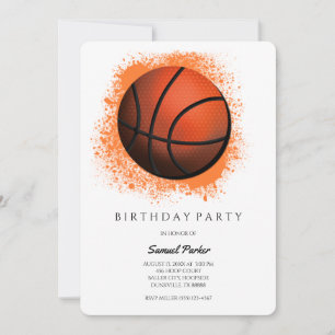 Basketbalspeler Bachelor / Verjaardag Feest Sport Kaart