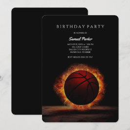 Basketbalspeler Bachelor / Verjaardag Feest Sport Kaart