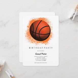 Basketbalspeler Bachelor / Verjaardag Feest Sport Kaart