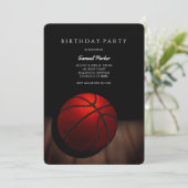 Basketbalspeler Bachelor / Verjaardag Feest Sport Kaart (Staand voorkant)