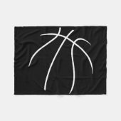 Basketbalspeler Baller Fleece Deken (Voorkant (Horizontaal))