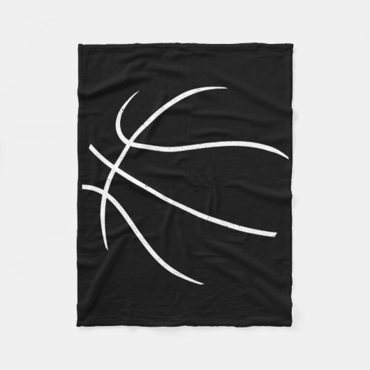 Basketbalspeler Baller Fleece Deken (Voorkant)