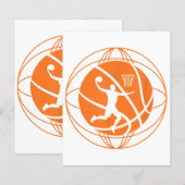 Basketbalspeler Basketbalfan (Voorkant / Achterkant)