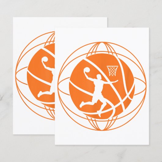 Basketbalspeler Basketbalfan (Voorkant / Achterkant)