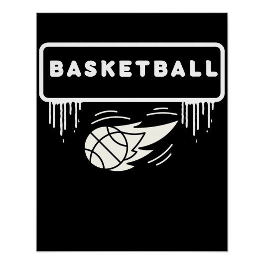 Basketbalspeler Basketballer Sports Perfect Poster (Voorkant)