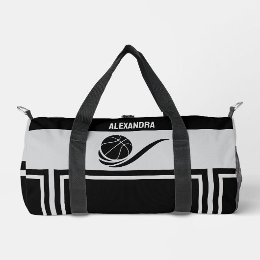 Basketbalspeler, basketbalteam, verjaardagscadeau plunjezak (Voorkant)