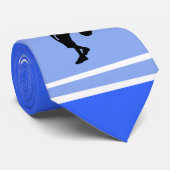 Basketbalspeler; Blauw Stropdas (Opgerold)