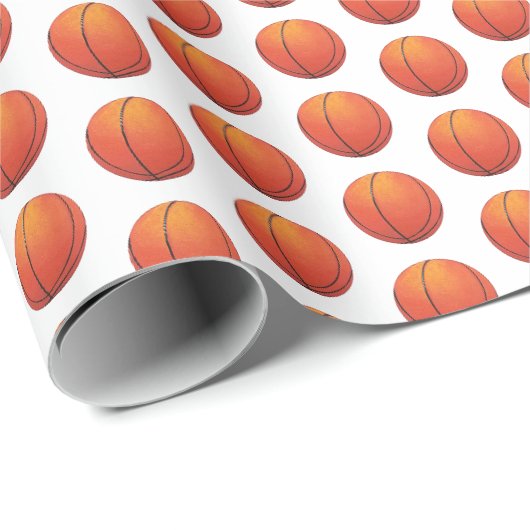 Basketbalspeler Cadeaupapier (Rol Hoek)