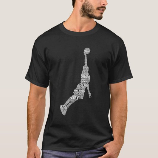 Basketbalspeler Coach T-shirt (Voorkant)