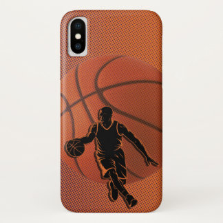 Basketbalspeler Dribbel Silhouet Sport Case-Mate iPhone Case