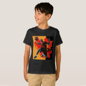 Basketbalspeler Dunking Basket T-shirt (Voorkant volledig)