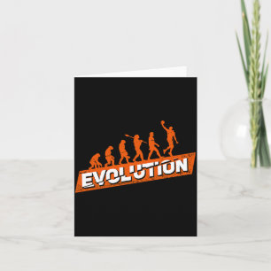 Basketbalspeler Evolutie Cadeau Ontwerp Kaart
