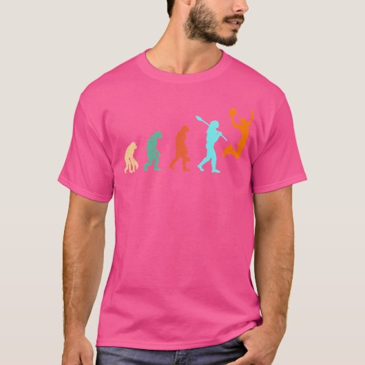 Basketbalspeler - Evolutie T-shirt (Voorkant)