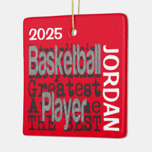 Basketbalspeler Extraordinaire Aangepast Keramisch Ornament