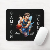 Basketbalspeler Game on Muismat (Met muis)
