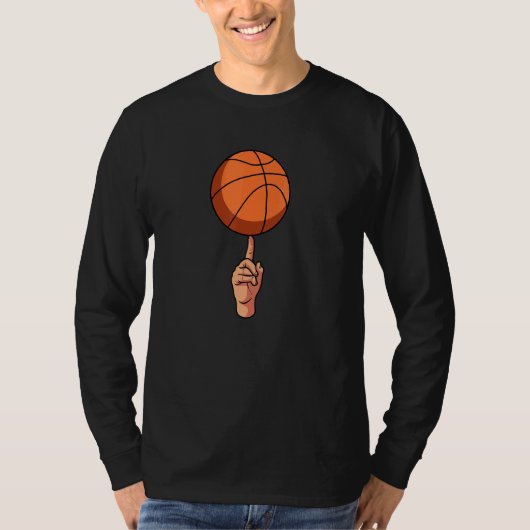 Basketbalspeler Hoops Streetball Baller B T-shirt (Voorkant)