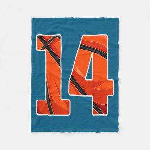 Basketbalspeler Jaar 14 Oud 14e Fleece Deken