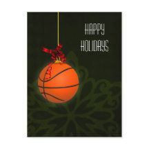 Basketbalspeler Kerst Kaarten